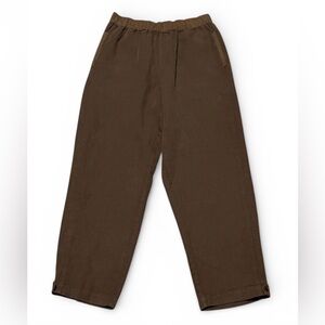 Elegant Wide Leg Brown Harajuku Casual Baggy Korean Sport Straight Pants M NWOT